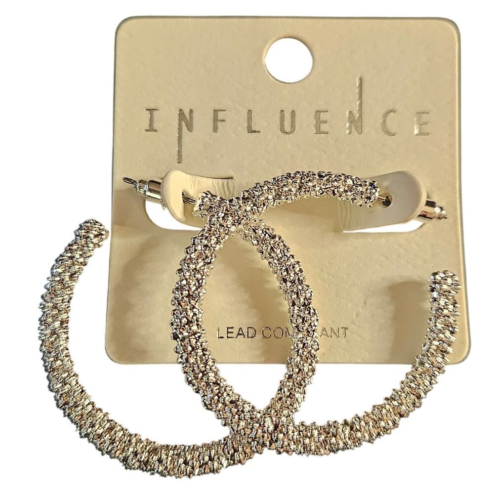 Silver Hoop Earrings New